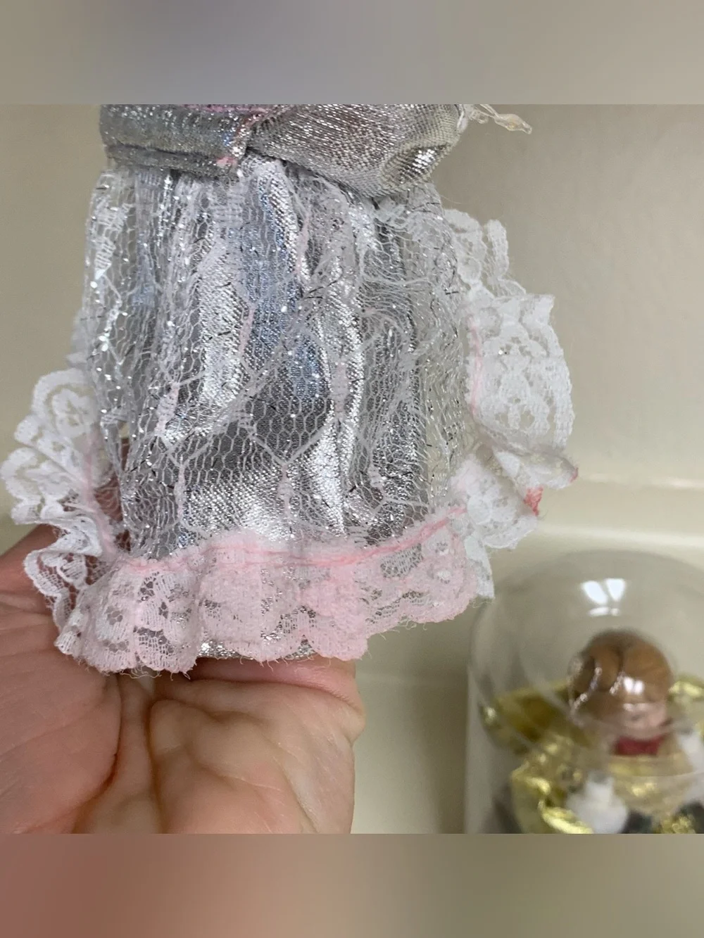 3 Trim A Home Angel Mini Tree Topper Pigtail Light Up Ornaments Kmart 5” Vtg